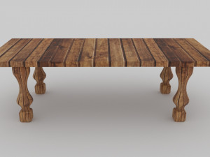 classic coffee antic table 3D Model