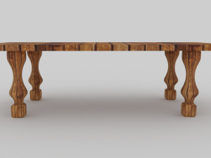 classic coffee antic table 3D Model