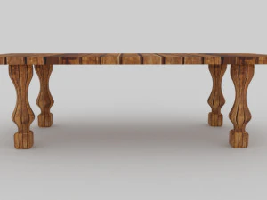 mesa de centro cl&aacute;sica antigua Modelo 3D