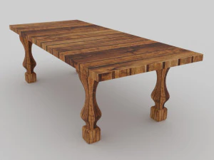 mesa de centro cl&aacute;sica antigua Modelo 3D