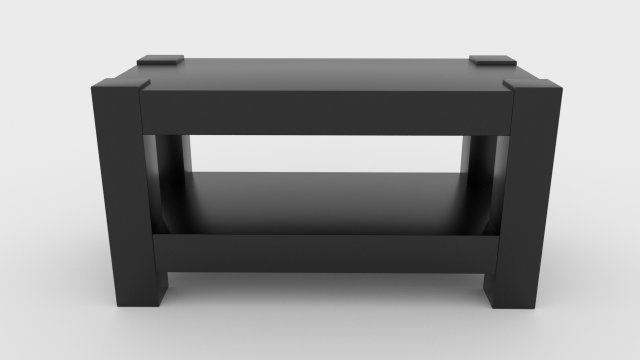 black modern table 3D 모델 .c4d .max .obj .3ds .fbx .stl .blend 
