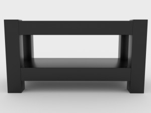 black modern table 3D 모델