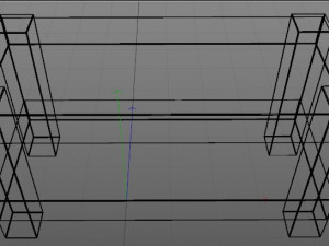 black modern table 3D 모델