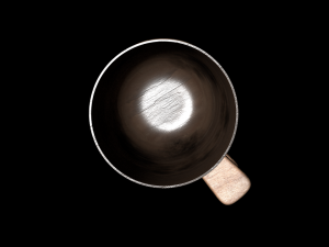 dirty old wooden mug 3D Model