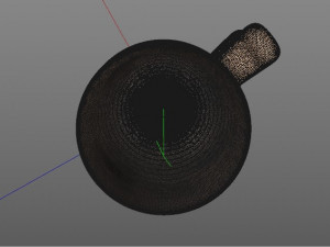 dirty old wooden mug 3D Model