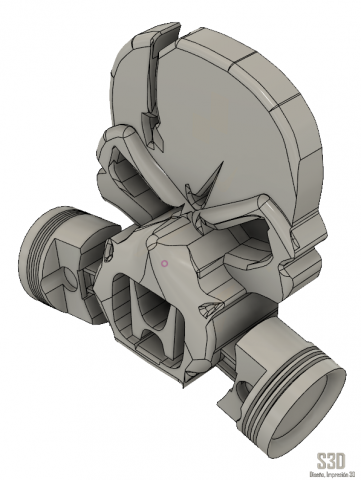 honda engine skull 3D Принт Модель .c4d .max .obj .3ds .fbx .stl .blend 