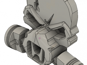 honda engine skull 3D Print Model