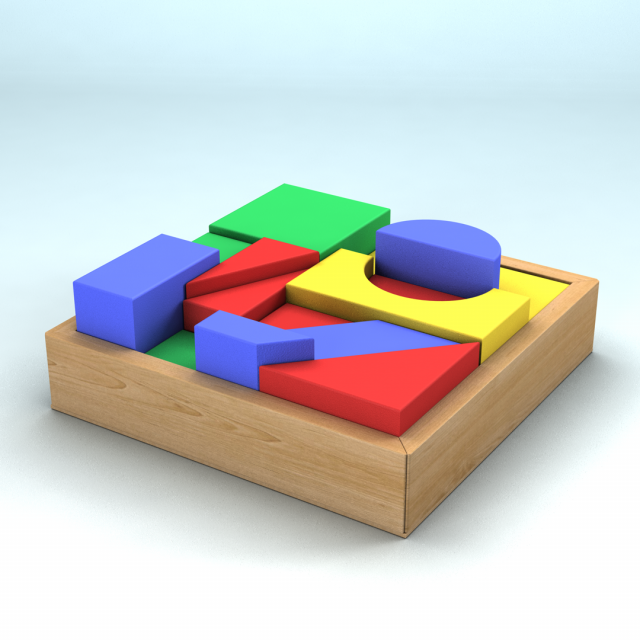 play blocks 3D Model .c4d .max .obj .3ds .fbx .stl .blend 