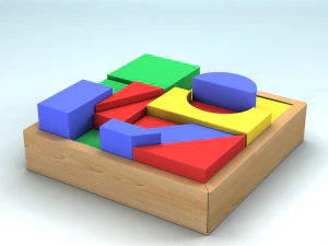 ブロックで遊ぶ 3Dモデル