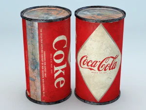 コカコーラ缶ヴィンテージ 3Dモデル
