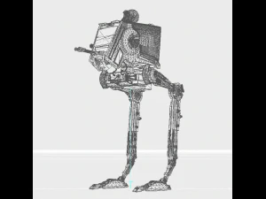 Pejalan Hutan Model 3D