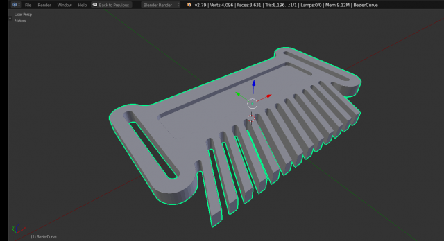comb to the milling table stl Model 3D .c4d .max .obj .3ds .fbx .stl .blend 