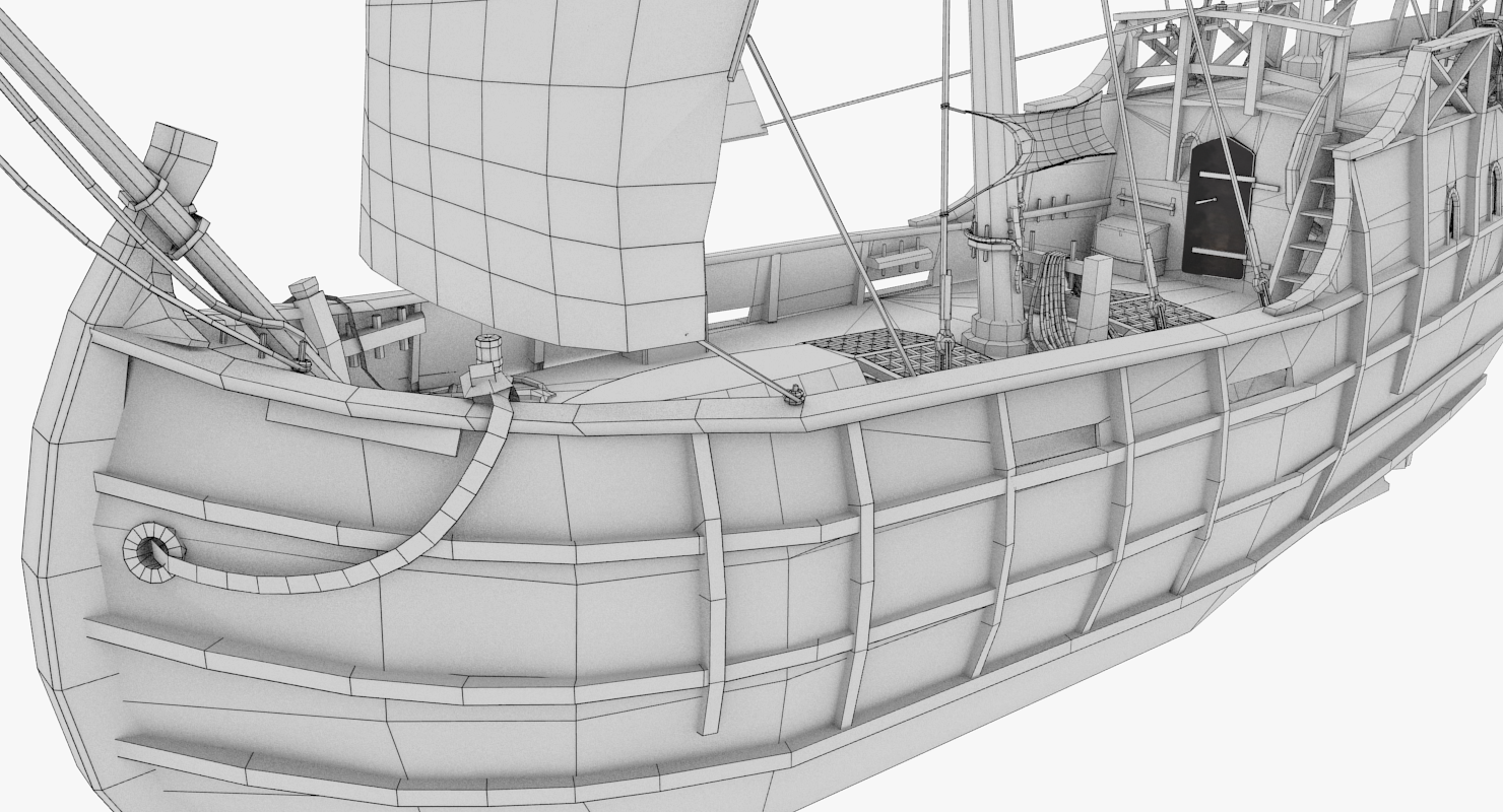 Steam ship 3d model фото 75