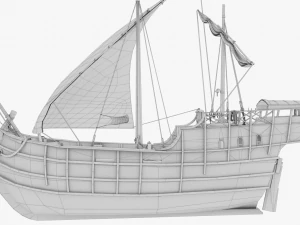 горезвісний корабель 3D Модель