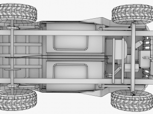 go kart willys jeep 3D Model