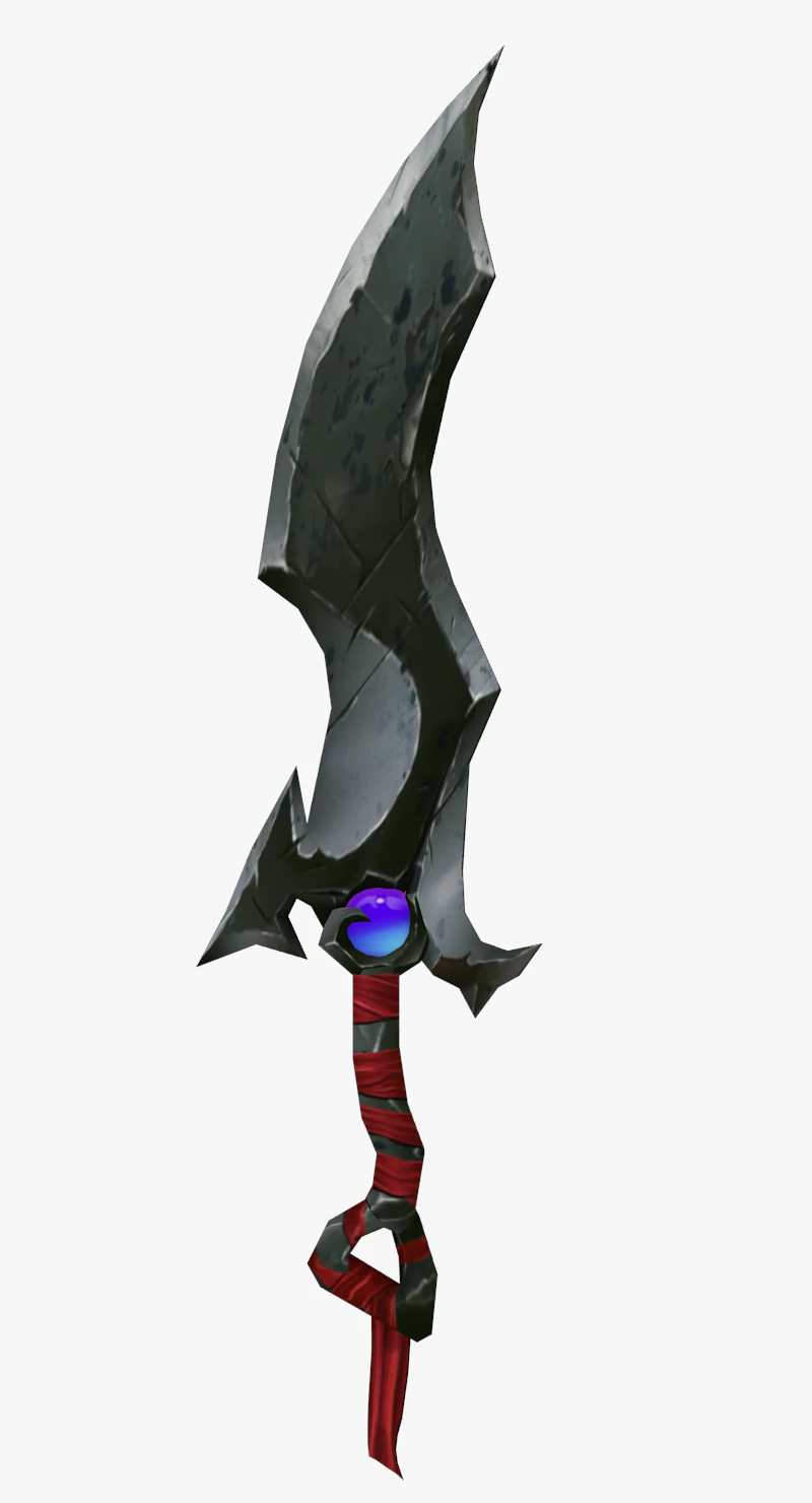 handpaint sword lowpole 3D Model .c4d .max .obj .3ds .fbx .stl .blend