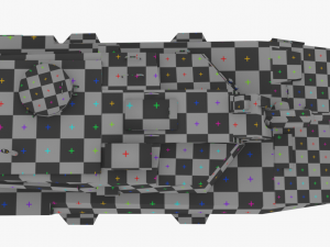 fictional lowpoly pbr tank 3D Model