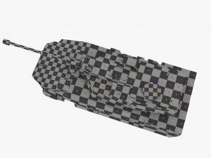 fictional lowpoly pbr tank 3D Model