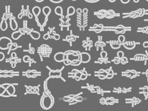 rope knot bundle 3D Модель