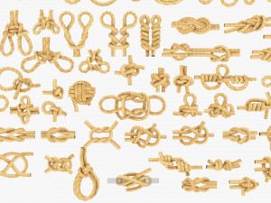 rope knot bundle 3D Модель