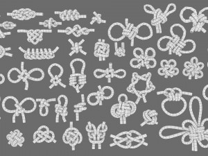 rope knot bundle 3D Модель