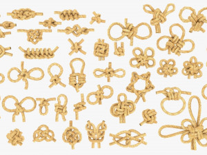 rope knot bundle 3D Модель