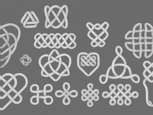 rope knot bundle 3D Модель