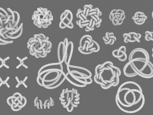 rope knot bundle 3D Модель