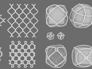 rope knot bundle 3D Модель