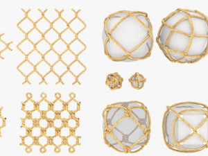 rope knot bundle 3D Модель
