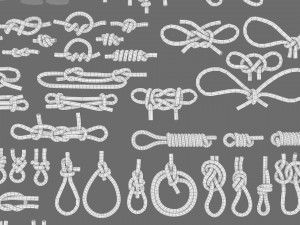 rope knot bundle 3D Модель
