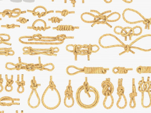 rope knot bundle 3D Модель