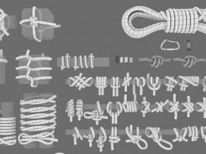 rope knot bundle 3D Модель