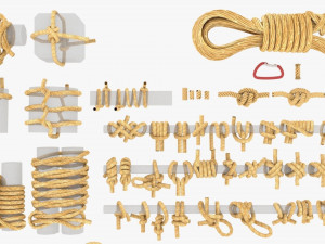 rope knot bundle 3D Модель