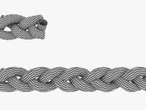 flat sinnet braid 3D Model