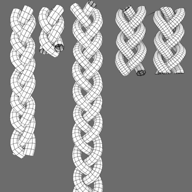 Flat Sinnet Braid 3D Модель In Другое 3DExport