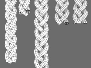 flat sinnet braid 3D Model