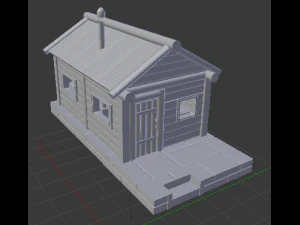cottage low poly 3D Model