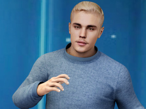 justin bieber rigged Modelo 3D