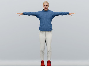 justin bieber rigged Modelo 3D