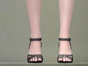 catwalk rigged girl 3D 模型