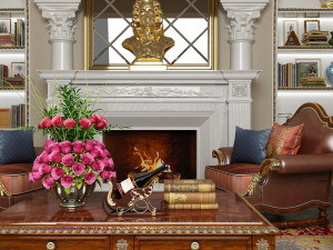 classic european sofa set 3D Модель