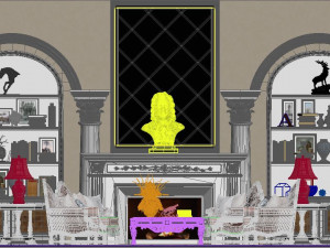 classic european sofa set 3D Модель