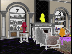 classic european sofa set 3D Модель
