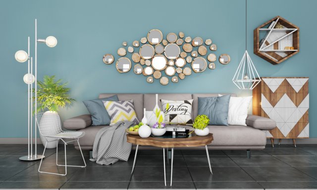 modern sofa set 5 Modelo 3D .c4d .max .obj .3ds .fbx .stl .blend 