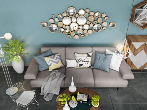 modern sofa set 5 3D Model