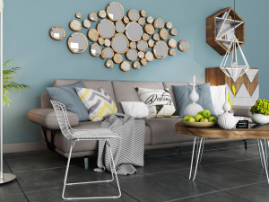 modern sofa set 5 Modelo 3D