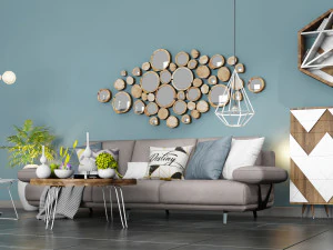 modern sofa set 5 3D Model