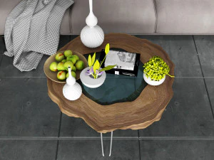 modern sofa set 5 3D Model