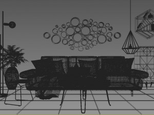modern sofa set 5 Modelo 3D